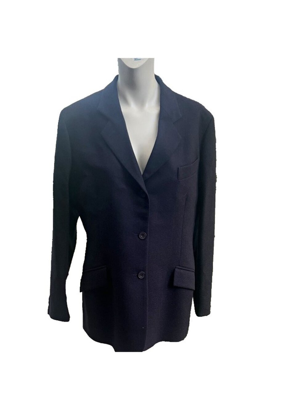 NWT Foxley England Womens 100% Wool Navy Blazer Made in England Size UK 12 US 8